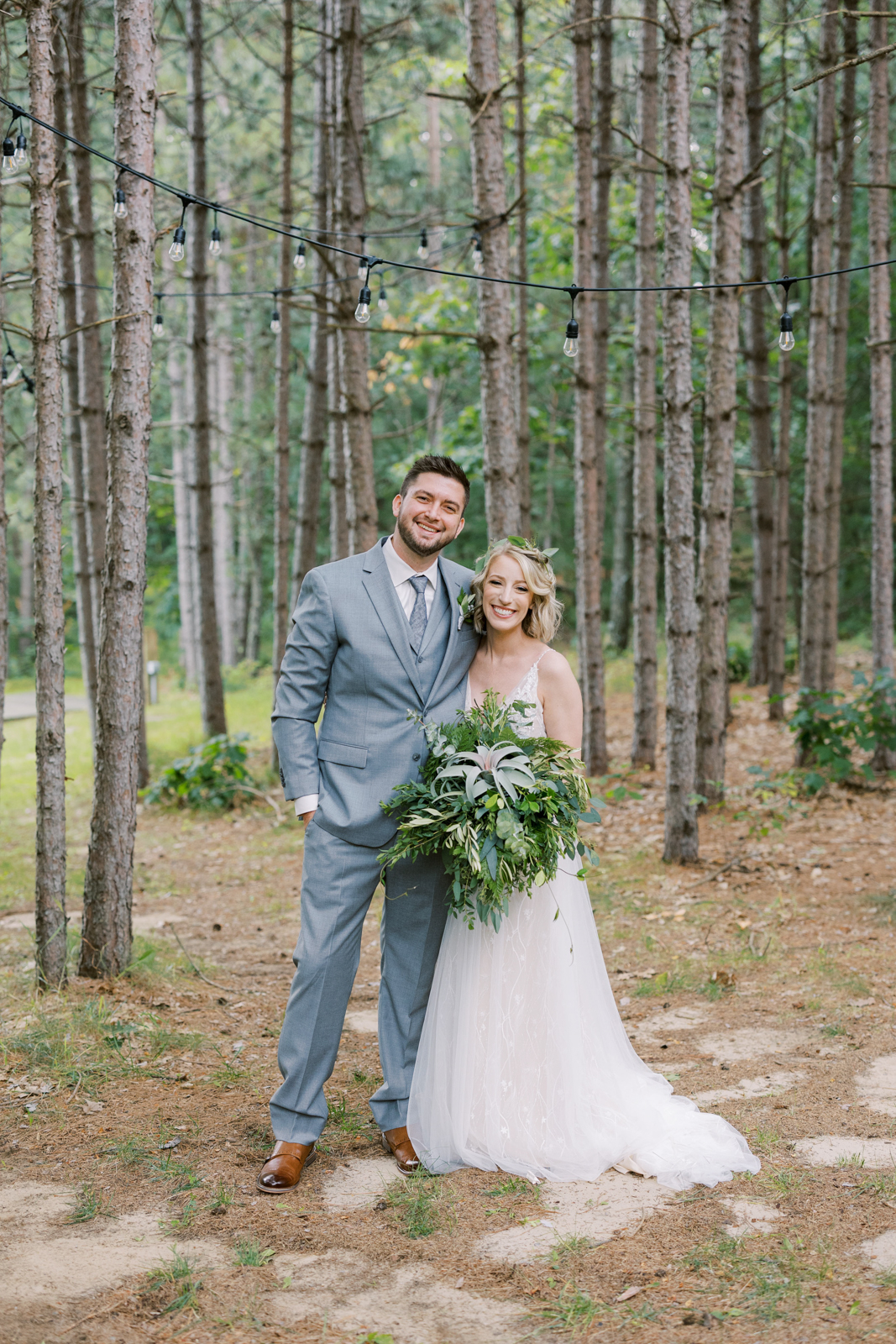 Whimsical Fairytale Boho Wedding Couple