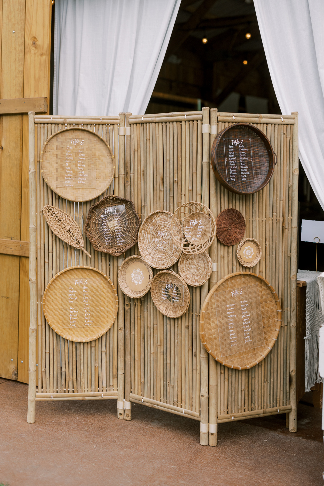 Boho Seating Chart Display