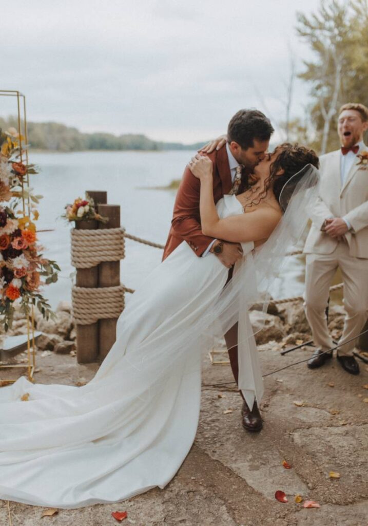 A CHANGE IN SEASONS: TAYLOR + DREW'S SUMMER-TO-FALL MODERN BOHO WEDDING AT HATCHERY IN LA CROSSE, WISCONSIN