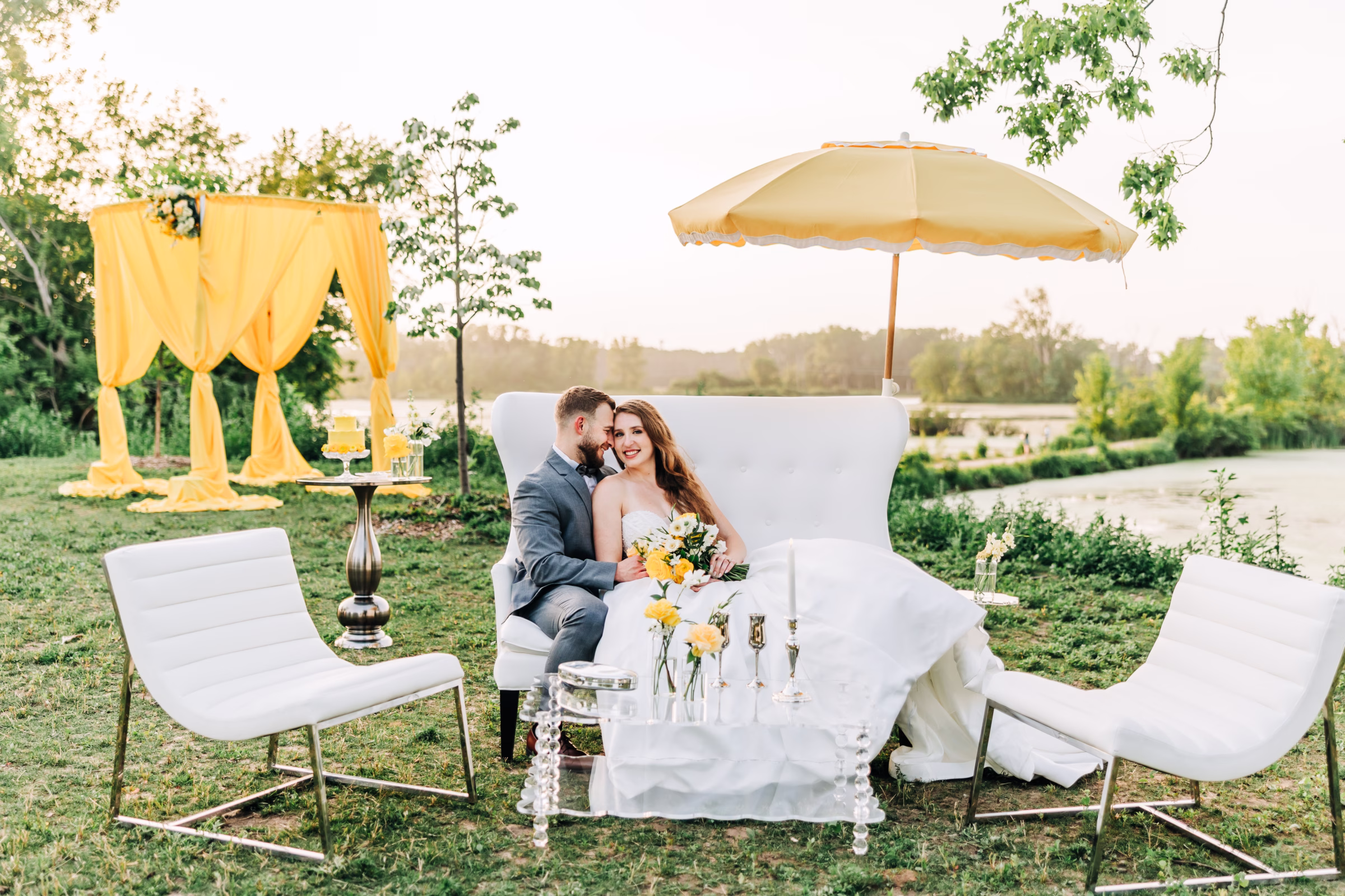 Sunny & Sophisticated: Modern Yellow Wedding Inspiration at The Nature Place & Myrick Park