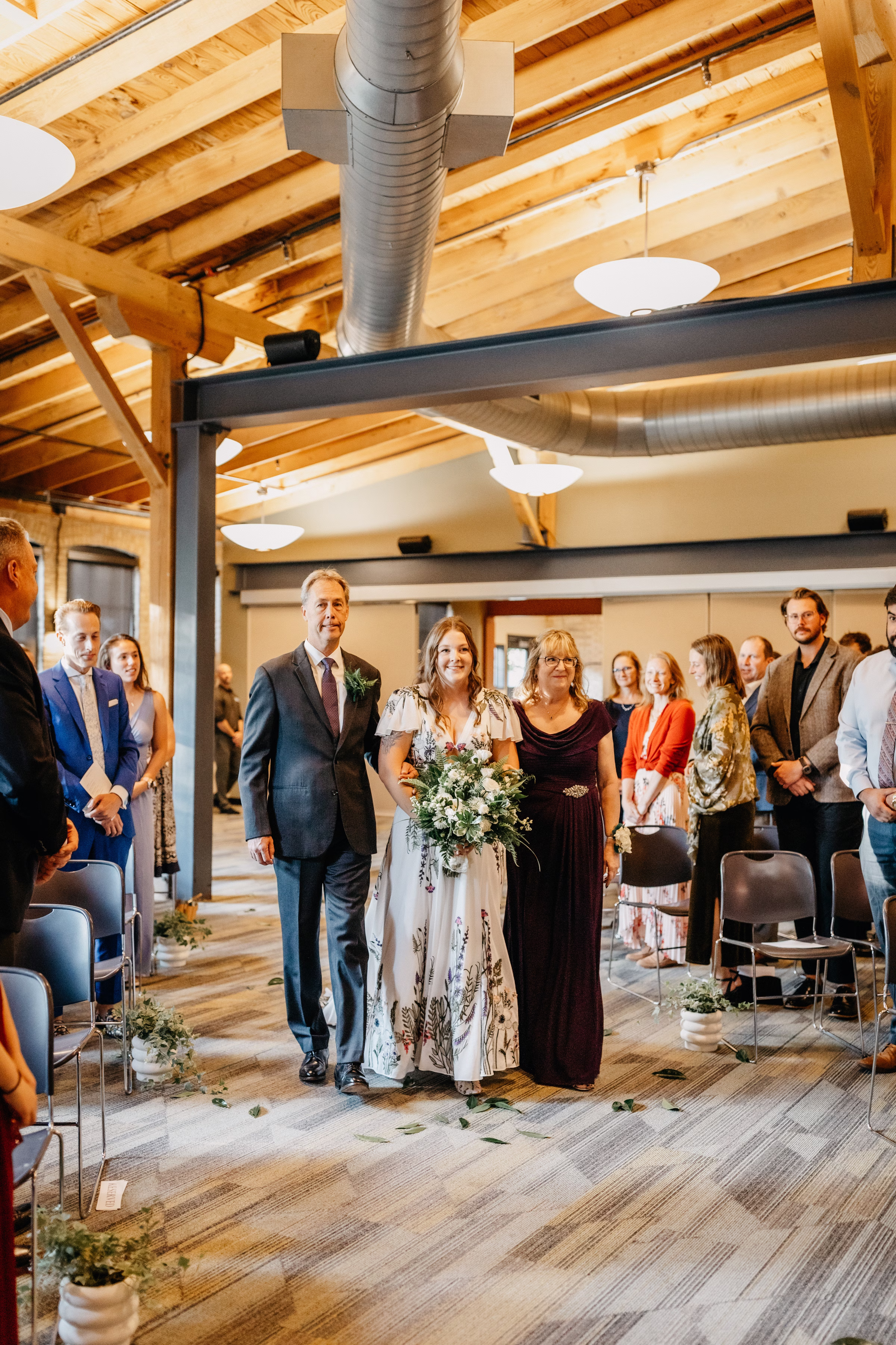 Sam walks down the aisle at Goodman Community Center in Madison, Wisconsin