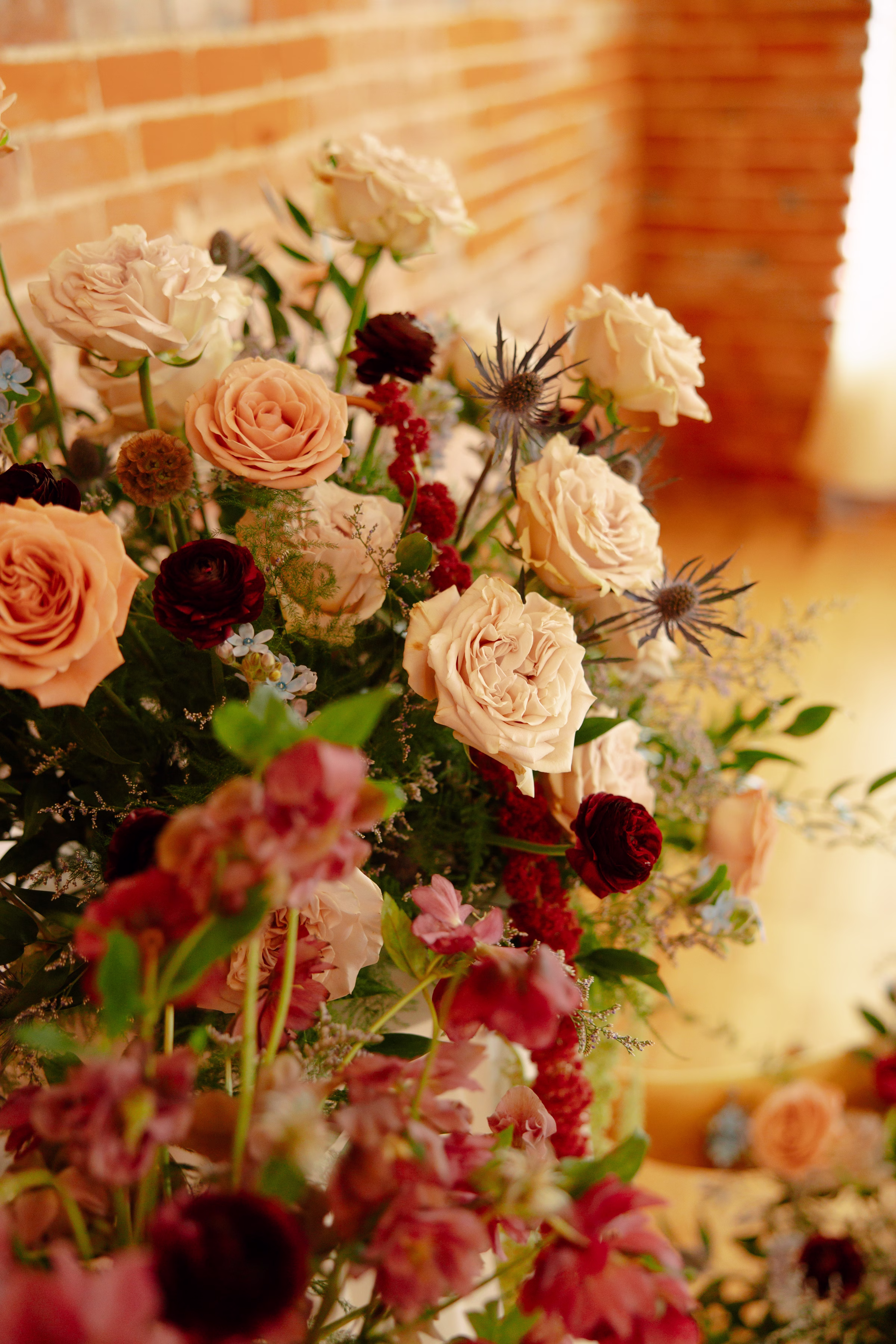 a close up of the florals from Bloom & Knot