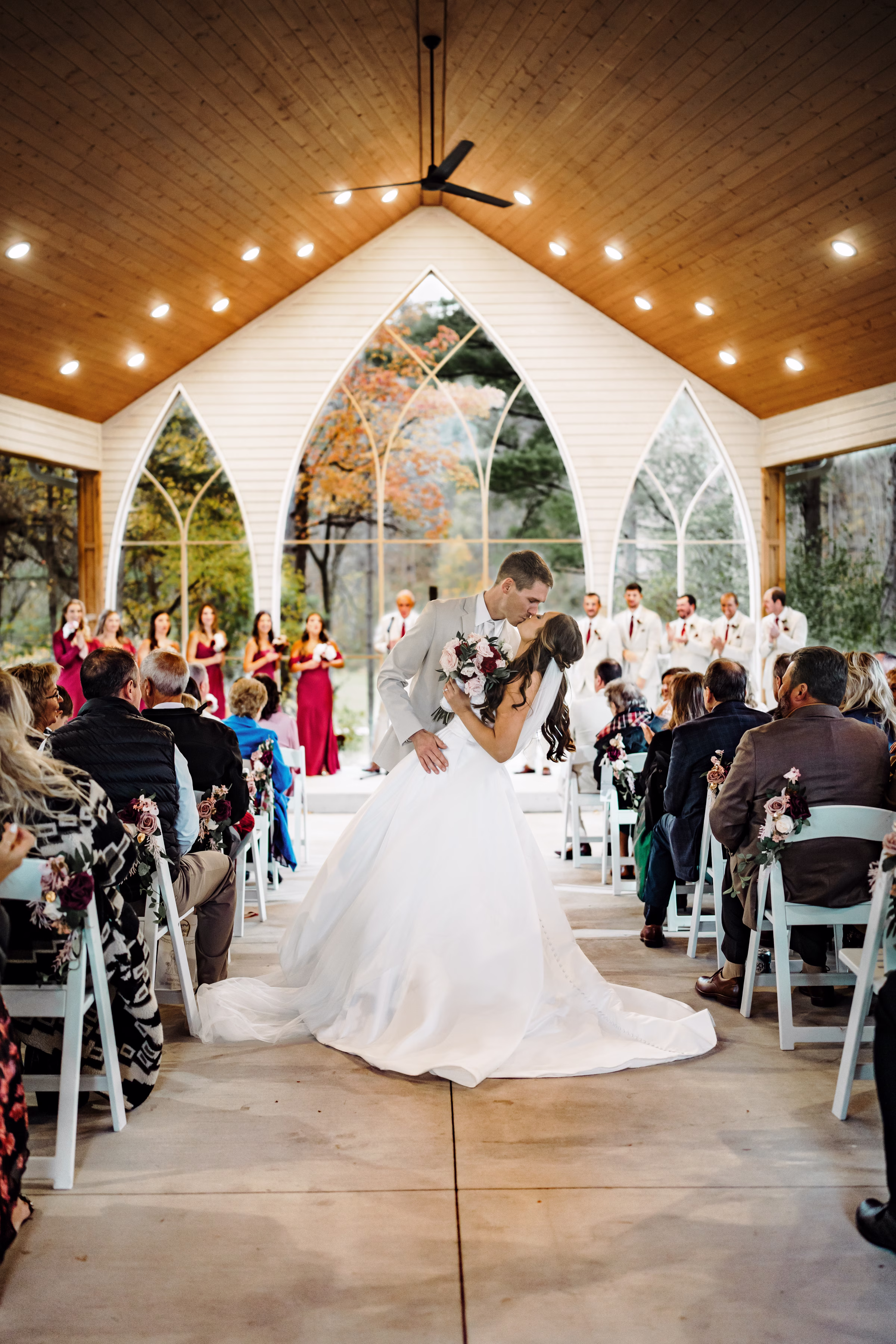 scenic fall wedding winnebago springs minnesota ceremony 1488 - An Elegant Fall Wedding at Winnebago Springs | Emma & Tyler scenic fall wedding winnebago springs minnesota ceremony 1488
