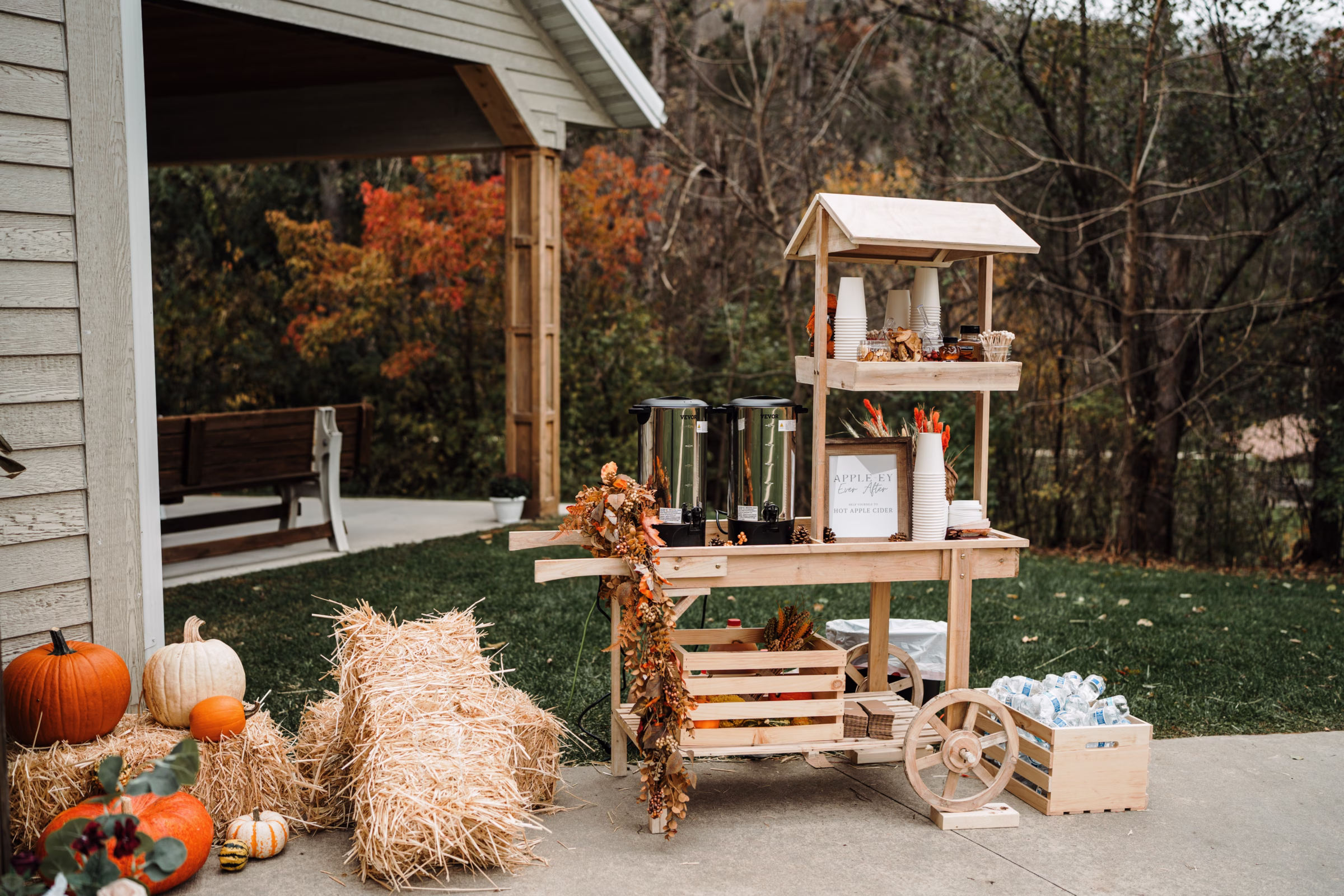 scenic fall wedding winnebago springs minnesota ceremony details 3820 - An Elegant Fall Wedding at Winnebago Springs | Emma & Tyler scenic fall wedding winnebago springs minnesota ceremony details 3820
