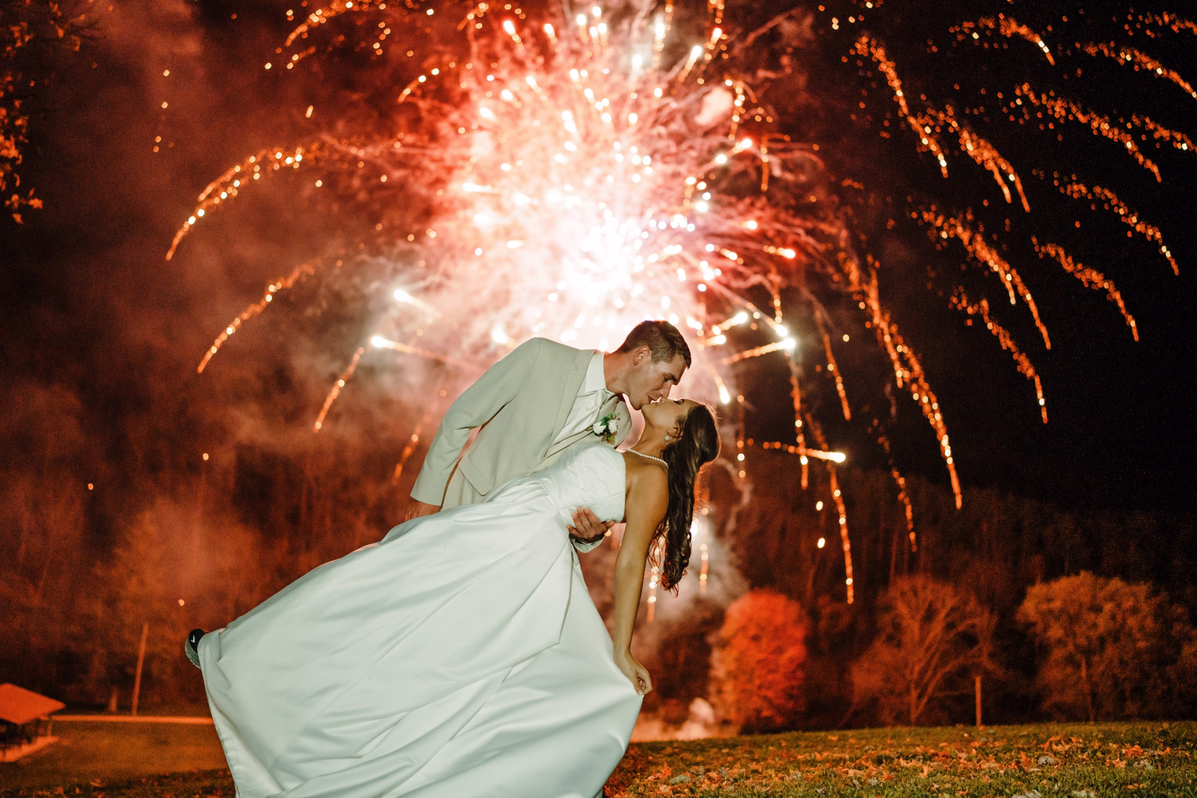 scenic fall wedding winnebago springs minnesota fireworks 5628 - An Elegant Fall Wedding at Winnebago Springs | Emma & Tyler scenic fall wedding winnebago springs minnesota fireworks 5628